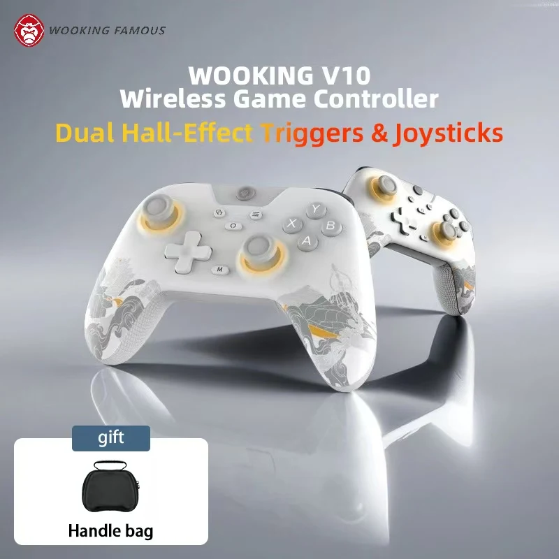

WOOKING V10 Wireless 4x Hall Controller, 1000Hz RGB Gamepad for PC/Android/Switch