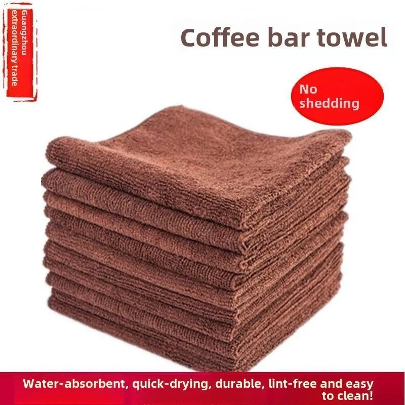 Large Coffee Powder Scrub Bucket Hook Towel Coffee Machine Handle Powder Bowl Cleaning Cloth Barista Towel Wipe Cloth