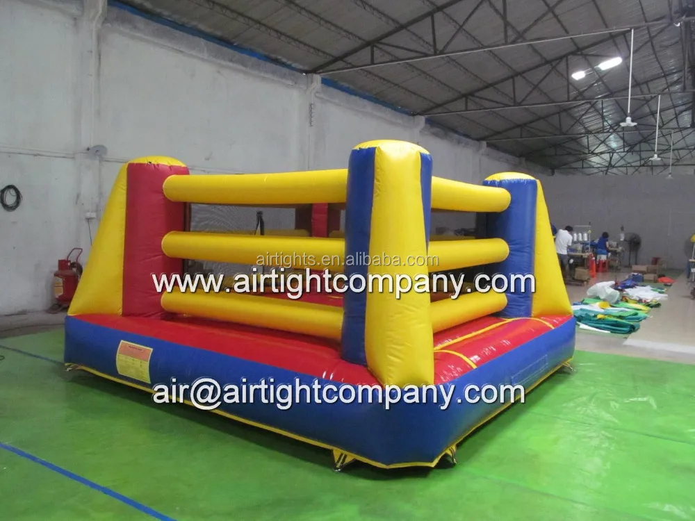 Inflatable Boxing Arena with Oversized Boxing Gloves and Helmets, Giant Inflatable Boxing Ring
