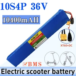 NEW 36V 10S4P 10.4Ah Lithium Battery Large Capacity for Electric Bike and Scooter, with BMS