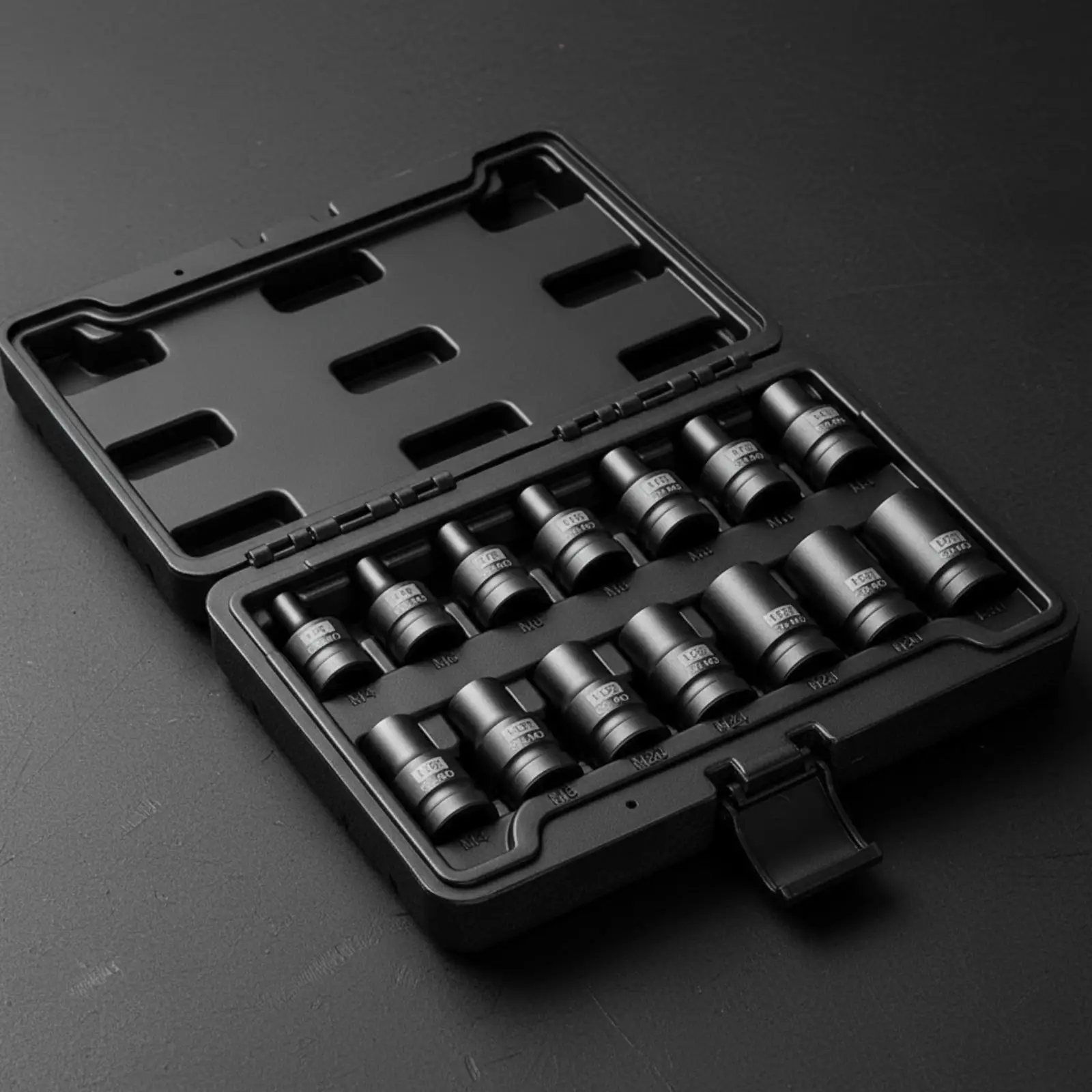 Screwdriver Socket Wrench Adapter Set 1/2 Inch Drive Cr-mo Steel Socket Wrench with Organizer Case for Tightening Loosening