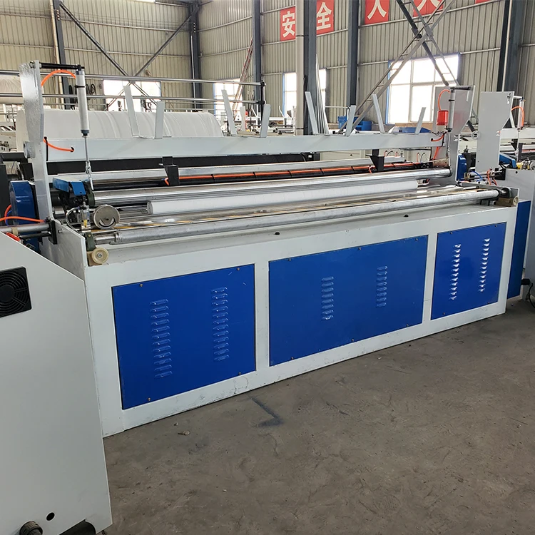Automatic Toilet Paper Manufacturing Machine Tissue Making Equipment With PLC Touchscreen And Auto Counting