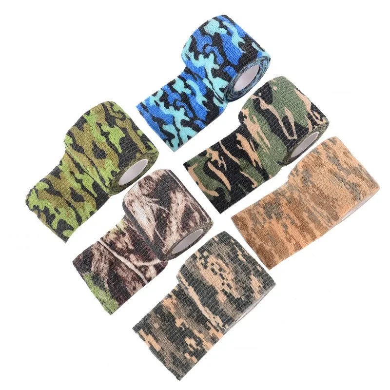 

Outdoor 4.5*5cm Tape Military Camo Tapes Waterproof Camouflage Wrap water Gun Stretch Bandage Tools outdoor toys for children