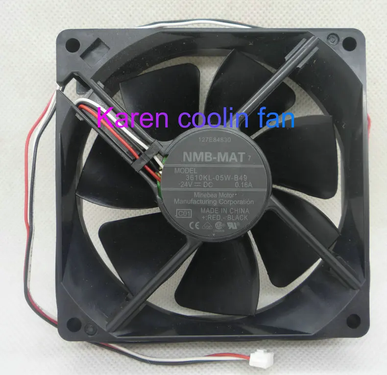 9cm 9225 24V 0.16A 3610KL-05W-B49 C01 3Wire Cooling Fan  3610KL-05W-B39  3610KL-05W-B29  3610KL-05W-B59  3610KL-05W-B69