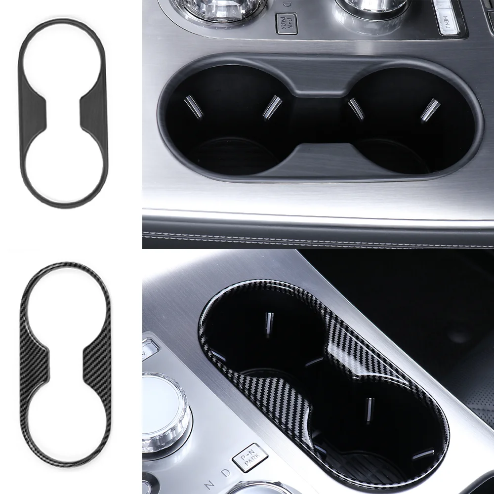 

1PC For Genesis GV70 PE 2025 LHD Central Console Water Cup Holder Frame Cover Trim Interior Decor Car Styling Accessories