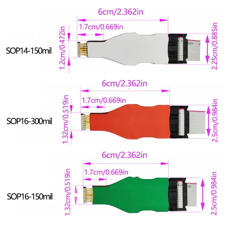 1pcs-tssop8-msop8-mini-msop8-chip-burning-read-write-download-cable-065mm-pitch-automotive-instrument-program-connection-line