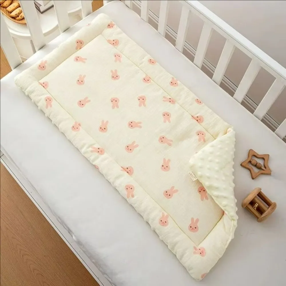 Comfortable Cartoon Baby Stroller Cushion Rabbit Flower Trolley Mattress Soft Cotton Baby Seat Cushion Stroller Accessories