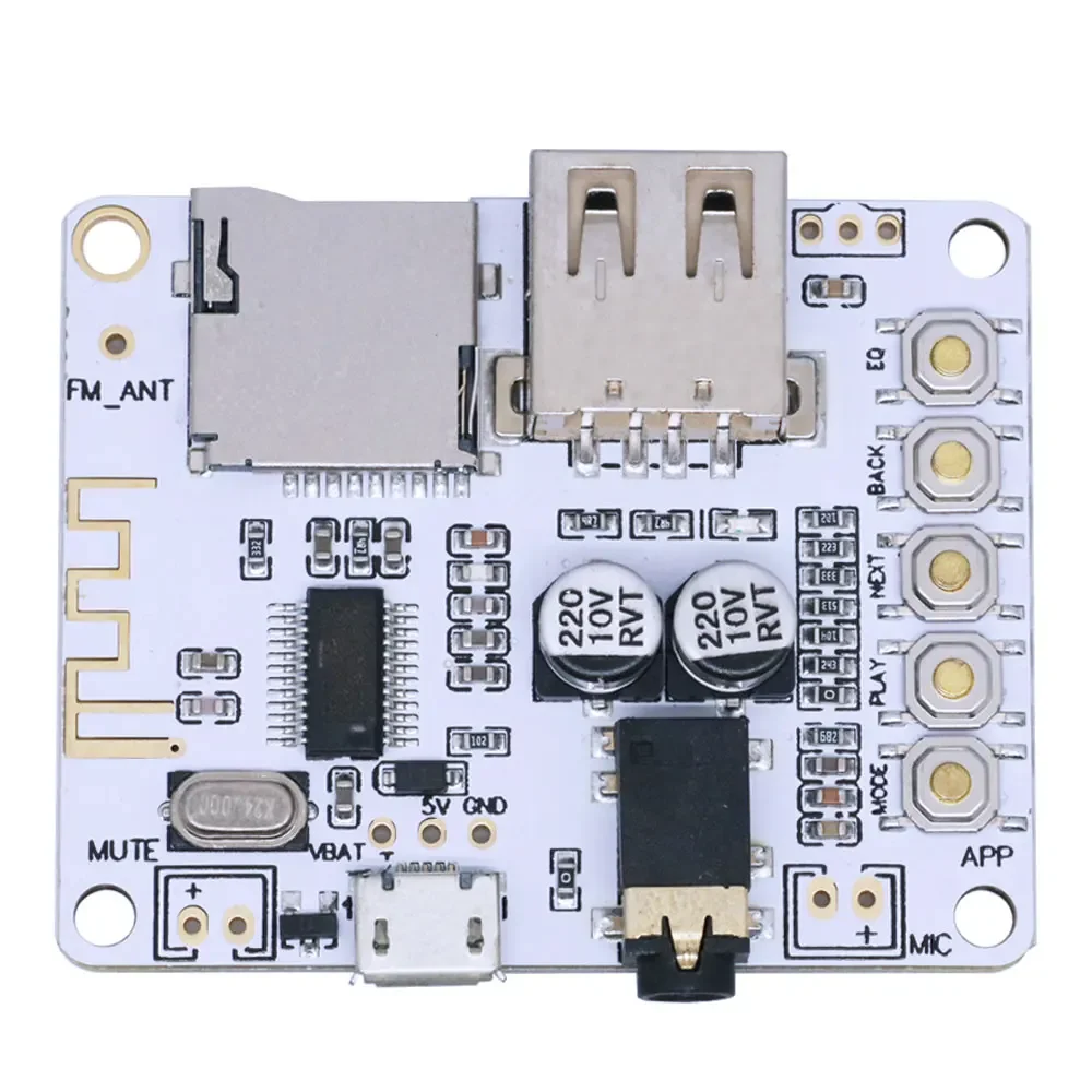 5V Wireless Stereo Module Multi-Source Bluetooth Receiver Board –  with USB/TF Decoding, Preamp Output & 2.1CH Audio Support