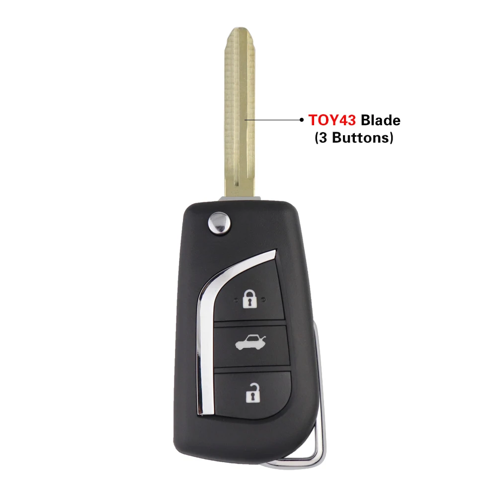 YIQIXIN Remote Key Shell Cover Case For Toyota Levin Prado Camry Reiz Highlander Corolla RAV4 Kluger Cruiser TOY43 Blade