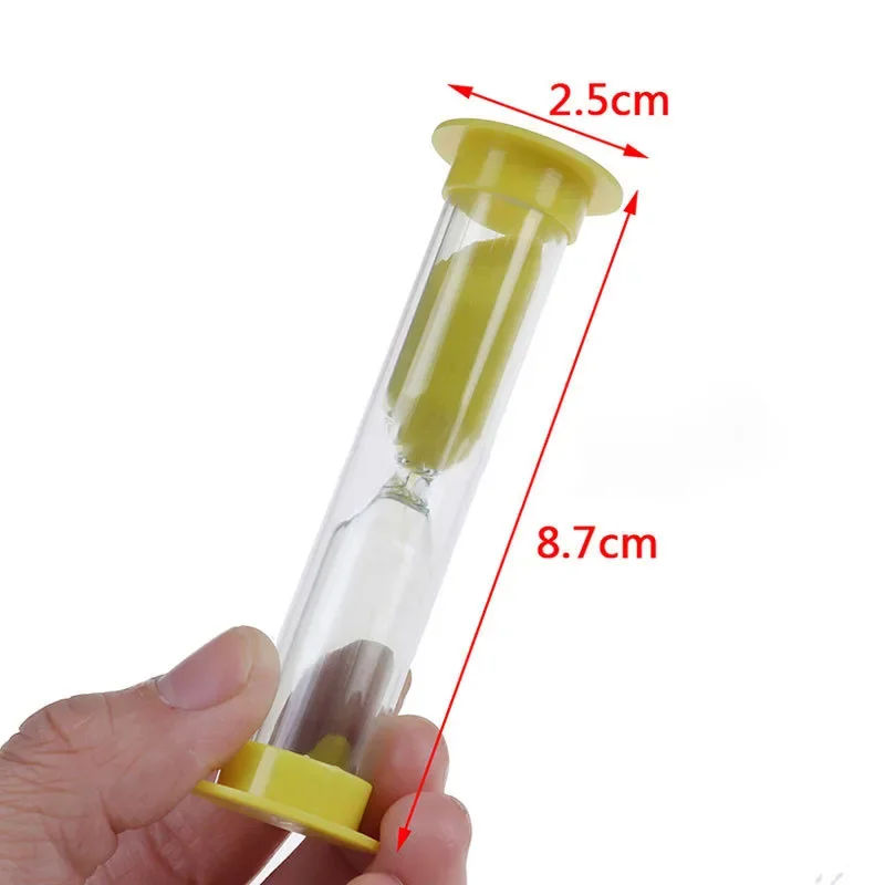 6PCS Sand Hourglass Teeth 2 Minutes Colorful Mini Hourglass Set for Teeth Brushing Timer Plastic Sand Clock Watch Teeth SL01