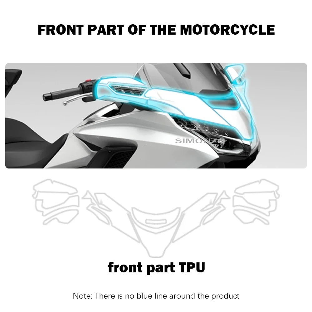 GL1800 Motorcycle Protective Film Invisible Car Cover For Honda Gold Wing 1800 GL1800 2023 Anti-scratch Protective TPU Motorcyc