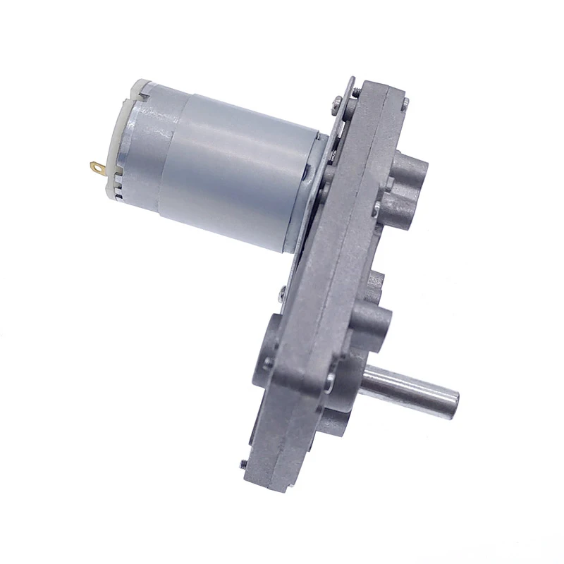 웜 기어 모터 12V 감속기 20-157RPM DC 고토크 전기 모터 메탈 기어 자동화 장비용 역방향 자동 잠금 장치