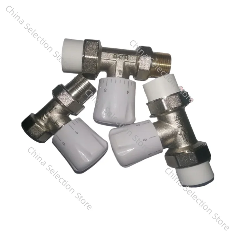 Manual Straight/angle/three-way Temperature Control Valve, Radiator Radiator Temperature Control Valve