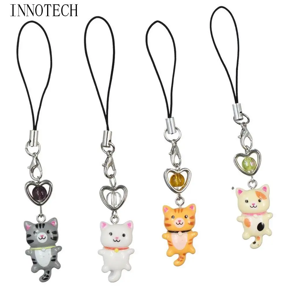 Bag Decor Cat Pendant Cat Phone Strap Cellphone Chain Anti Lost Y2K Phone Charm Keychain Key Ring Phone Lanyard Women Girls