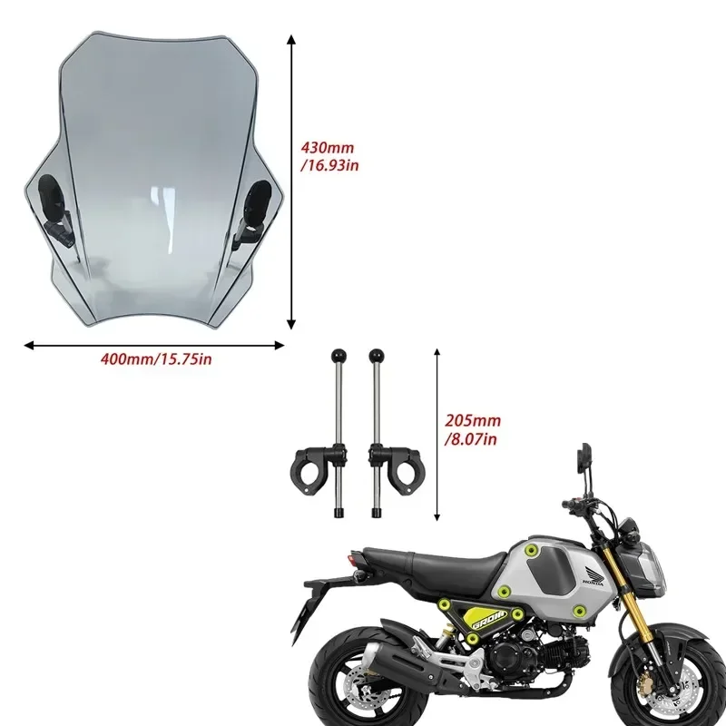 

FOR GROM125 GROM 125 MSX 125 MSX125 grom125 Moto Accessories Windscreen Windshield Windshield Windshield Visor
