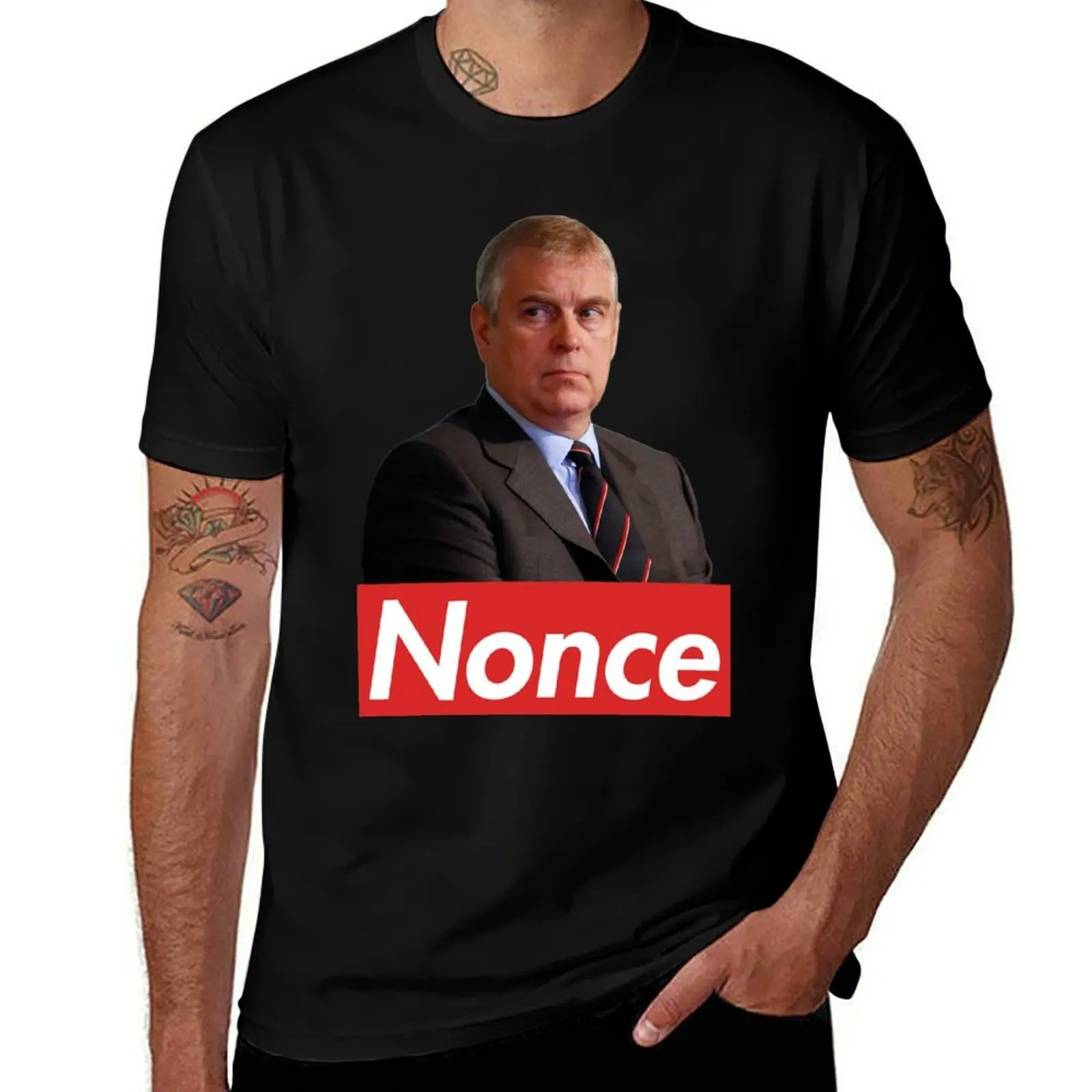 Prince Andrew Nonce T-Shirt Casual Minimalist Short Sleeve Top T-Shirt