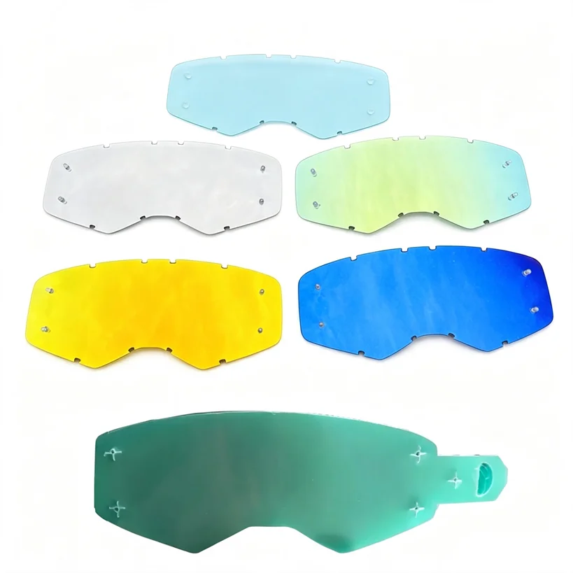 Goggles Lens for Sun Glasses of Outdoor Motorcycle Dirtbike Sunglasses Gold Blue Silver Multi-Colors Lens of Helmet Accessory