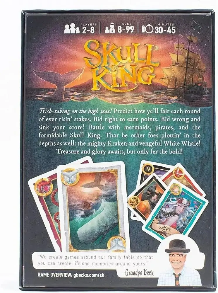 New English version Skull King Ultimate pirate game Hide your Kingdom creator card board game