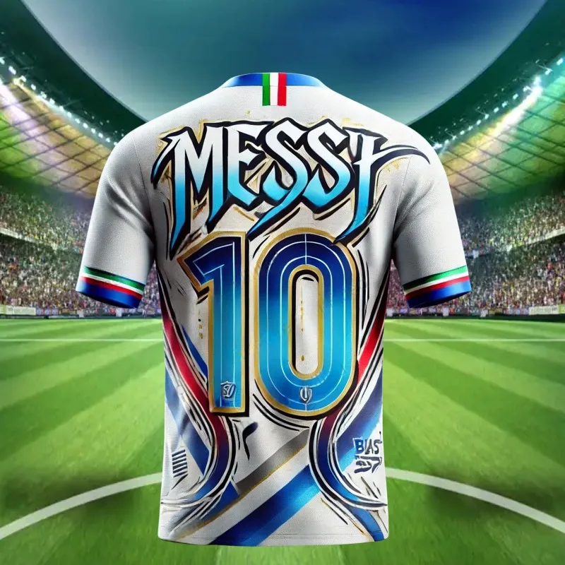 CHATGPT luxury Soccer Jersey for Kids and Adults, Special MESSI 10, Summer Tee, Intelligent Design Edition, New Kit, 2024