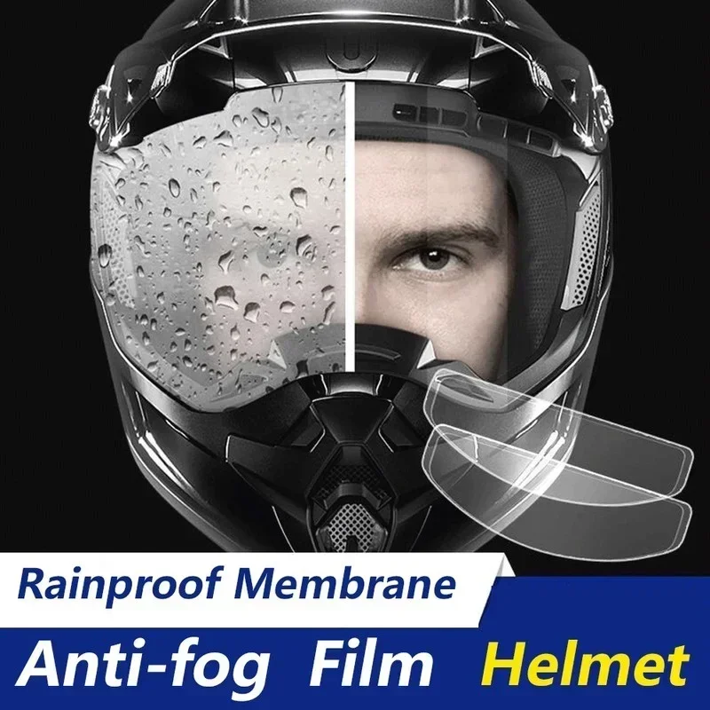 Película de parche transparente Universal para casco de motocicleta, película adhesiva de recubrimiento Nano duradero, antivaho y lluvia, Motocross, nuevo