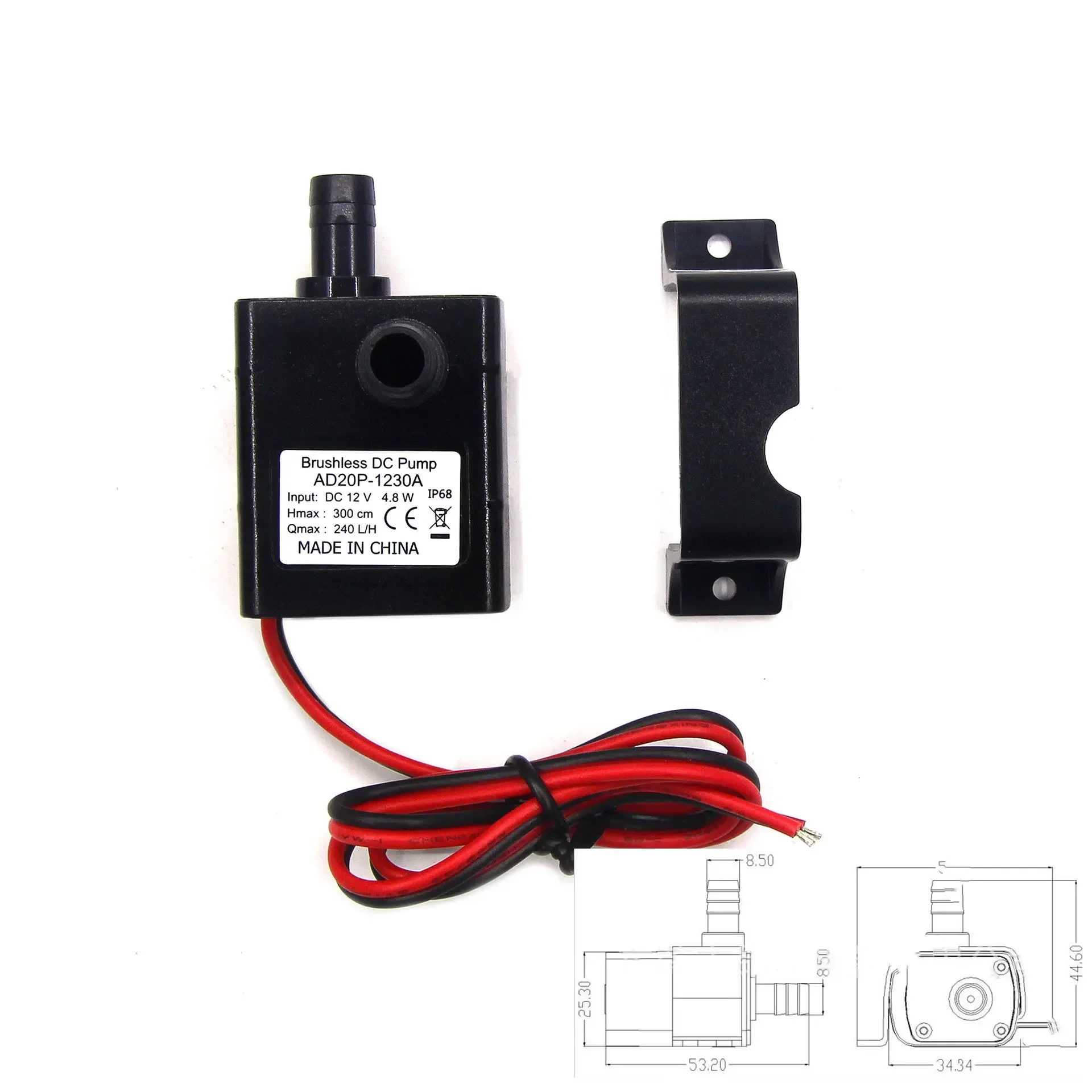 12V DC mini micro water pump circulating filter pumps submersible pump fish tank aquarium
