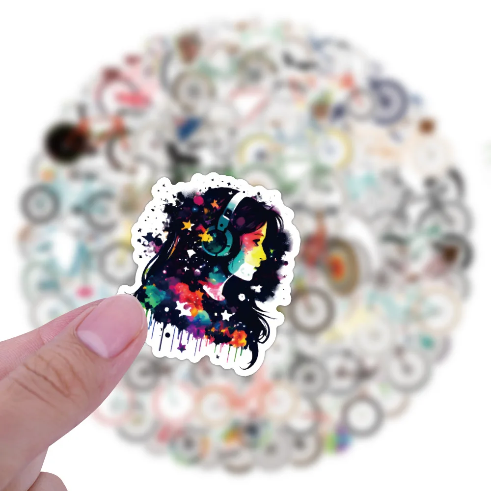 

100PCS New Music Stickers Graffiti Stickers DIY Diary Phone Case Handmade Scrapbook Aesthetic Stickers
