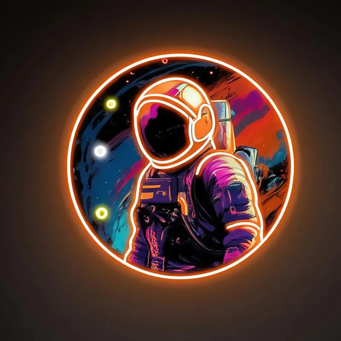 

Astronaut Space Neon Sign Kids Room Gaming Room Decor Restaurant Bar Home Art Decor