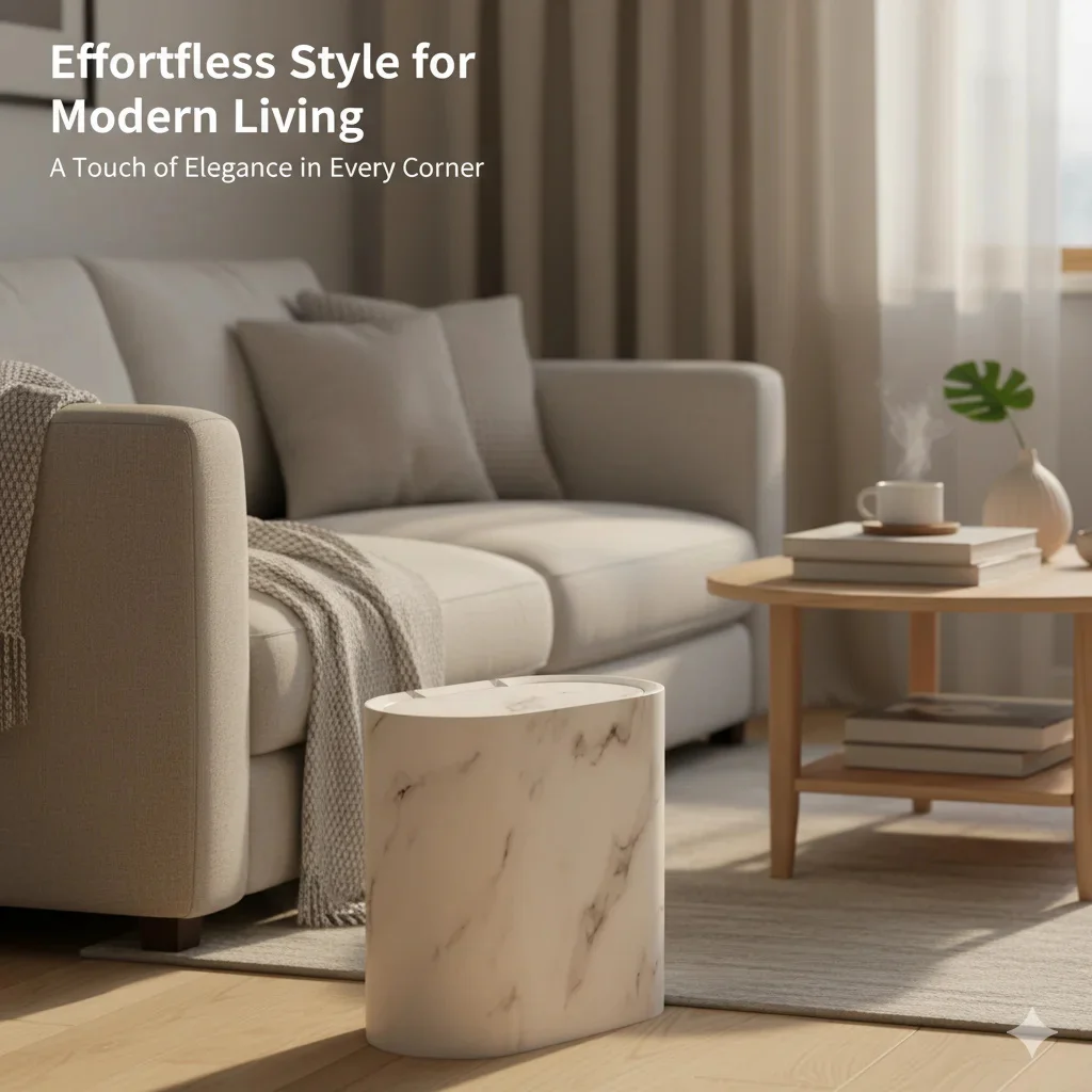 ミニマリスト木目調ゴミ箱浴室トイレオフィス用スリム狭いプッシュトップゴミ箱臭気制御北欧スタイルデザイン