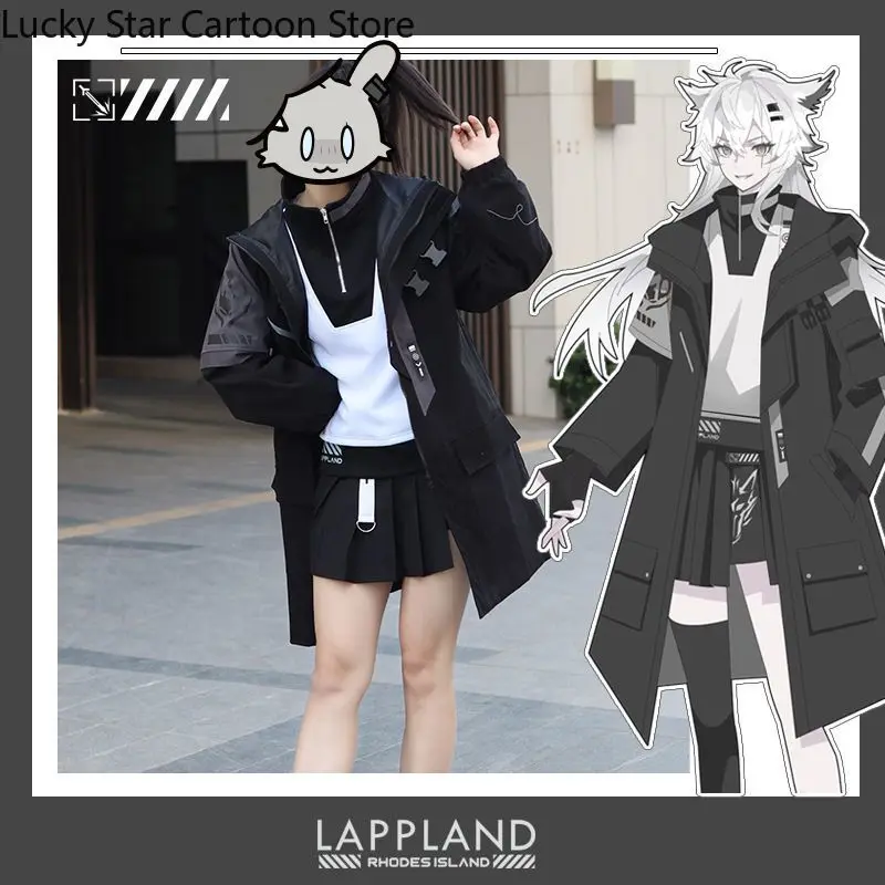 

Игра Arknights Lappland тема косплей костюм осенняя мода унисекс ветровое пальто толстовка топы повседневное пальто куртка JK юбка костюм