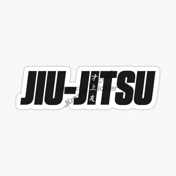 Jiu Jitsu BJJ Emblem Creative Personalized PVC Stickers for Decorate Car Wall Room Bicycle Van Suv Table Off-road Helmet Camper