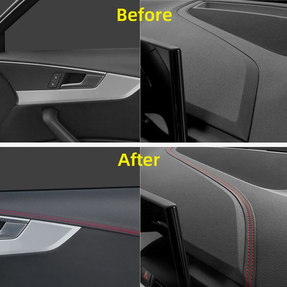 Universal Car Mouldings Trim Pu Leather DIY Braid Decorative for Mazda 2 3 6 CX-5 CX5 CX 5 CX3 CX8 CX9 2012- 2018 2016 2017 2019