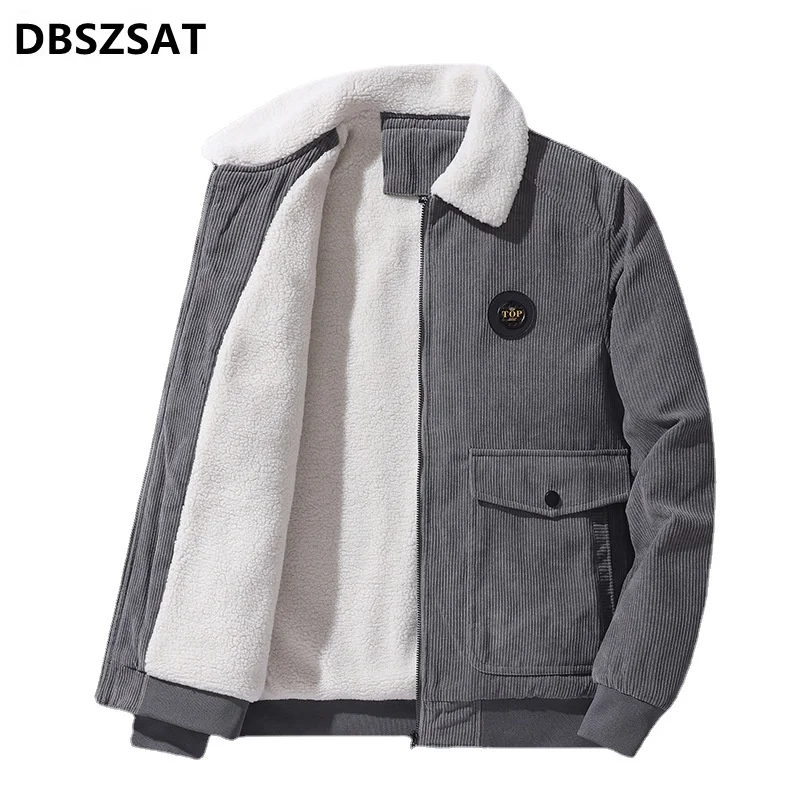 Men 2026 Winter Coats Fleece Down Jackets Casual Jaquetas New Fashion Male Thicker Warm Parkas Short Winer Jackets Size 5XL