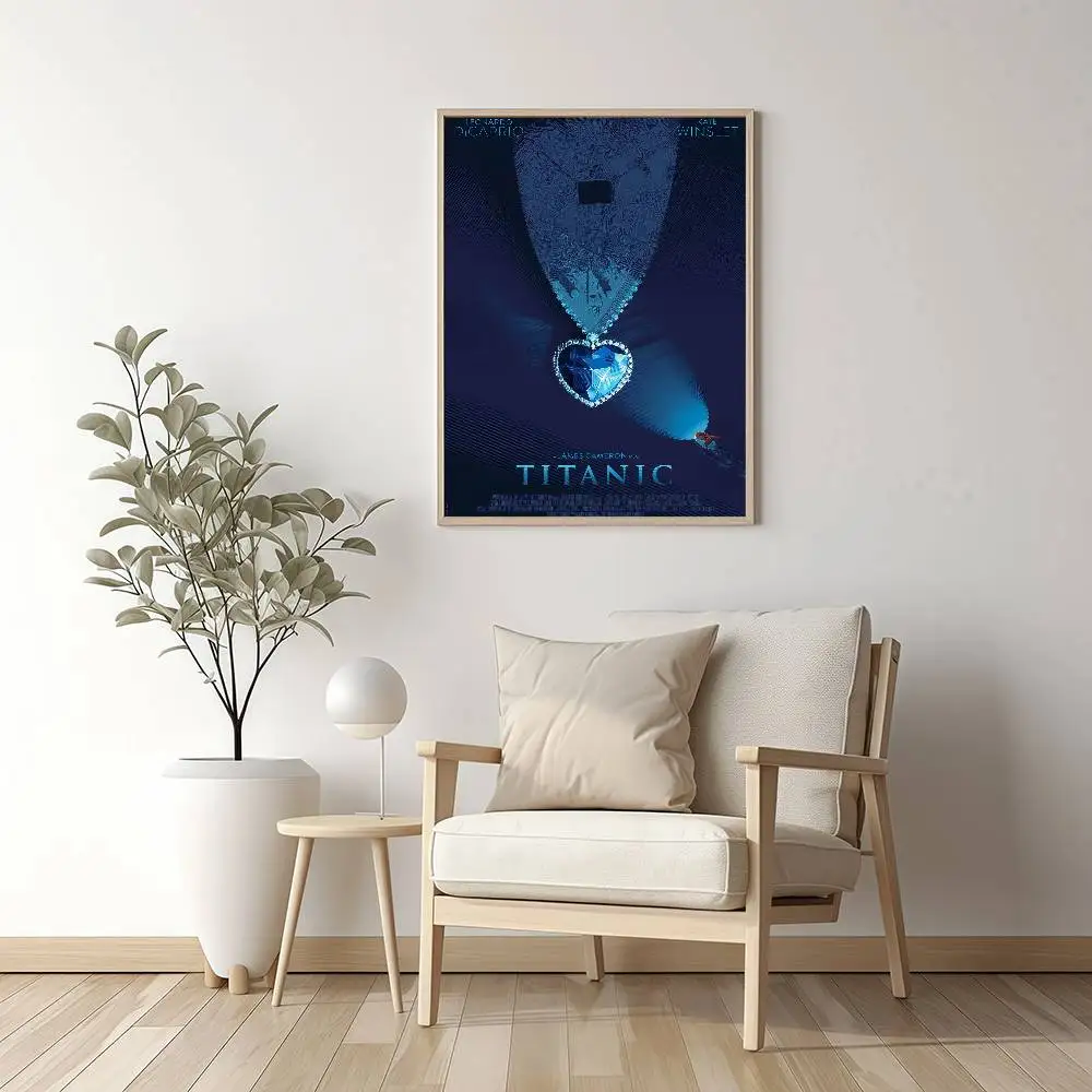 Classic Movie T-Titanic Poster High Quality Print Waterproof Wall Art Sticker For Bar Living Room Decor Gift