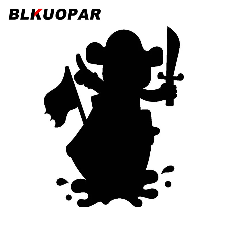 

BLKUOPAR for Evil Pirates Carrying Sharp Swords Ride Boats Car Stickers Waterproof Funny Cartoon Decals Sunscreen Vinyl Car Wrap