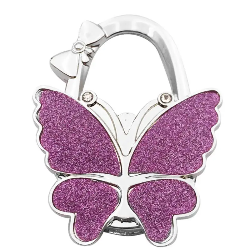 Portable Foldable Fashion Butterfly Purse Bag Table Hook Holder For Student Handbag Hanger For Home Decoration Desk Hook