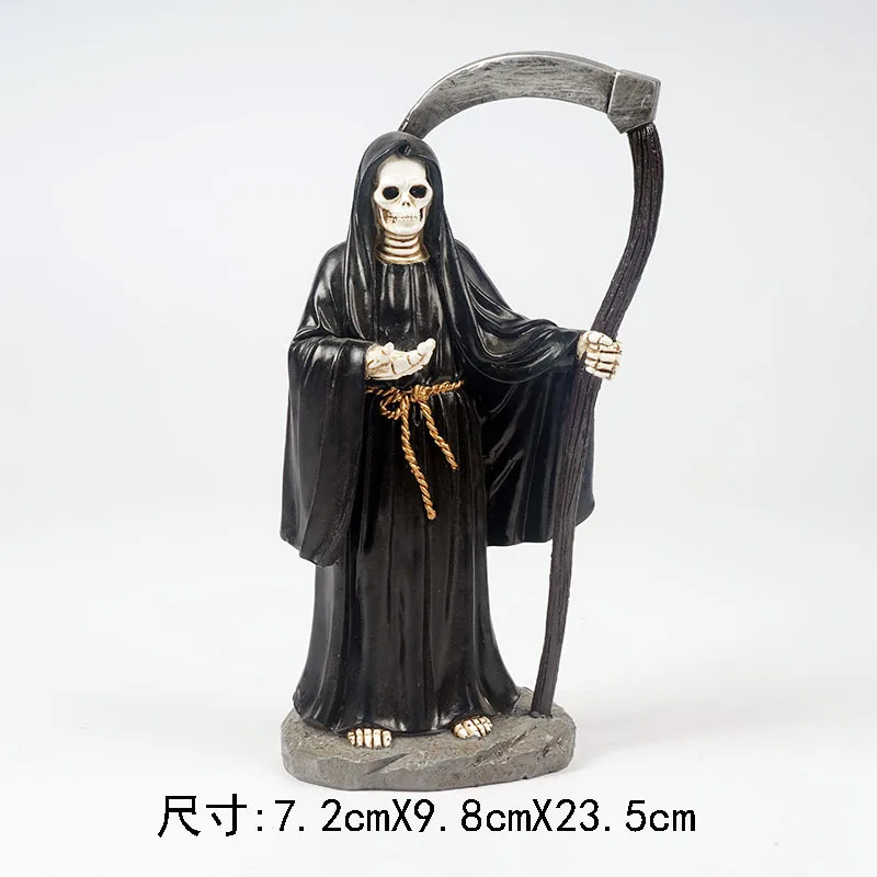 2026 Europe and America Gothic Style Reaper Statue of Death Garden Desktop Dark Room Artistic Decorations Ornaments and Props