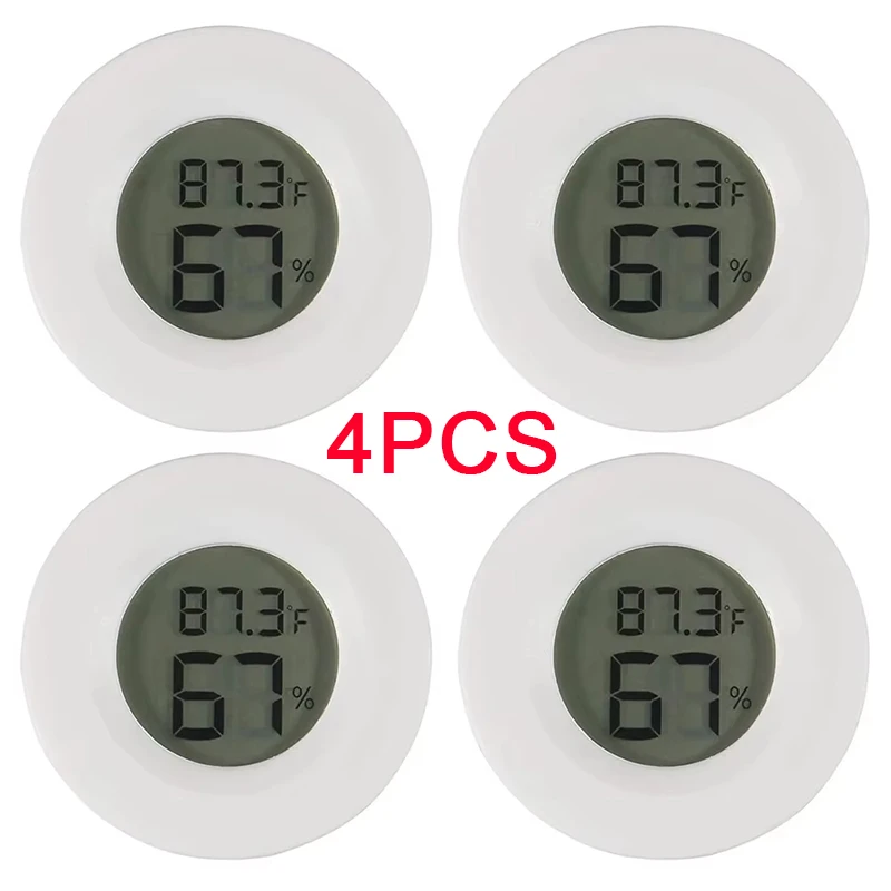 4-Pack LCD Thermometer Hygrometer 11