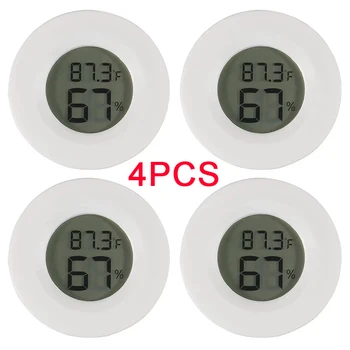 4-Pack LCD Thermometer Hygrometer 11