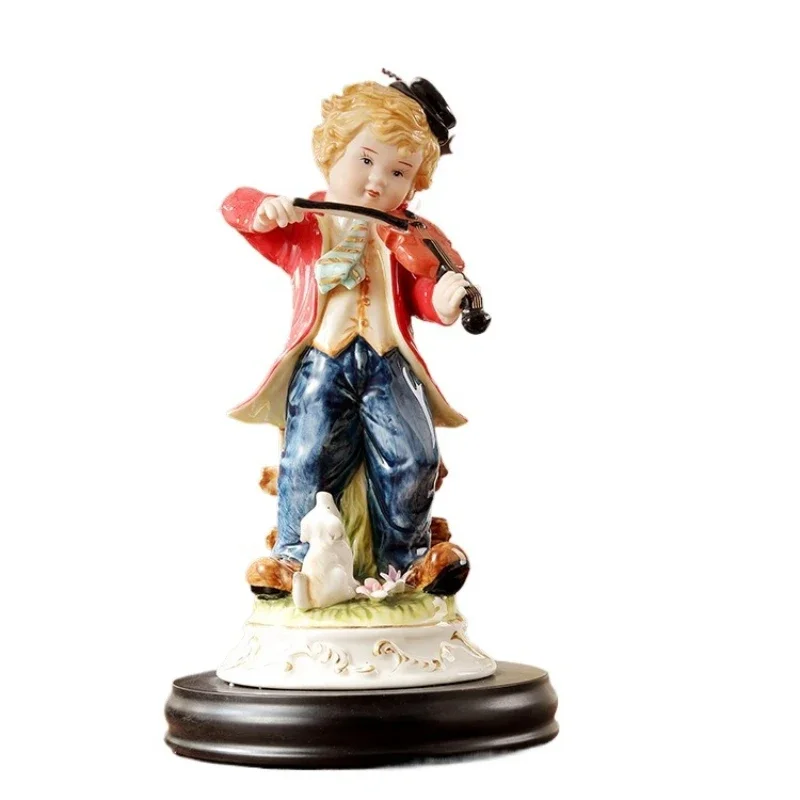 European porcelain puppet ornament character TV cabinet ornament ceramic handicrafts creative prince living room