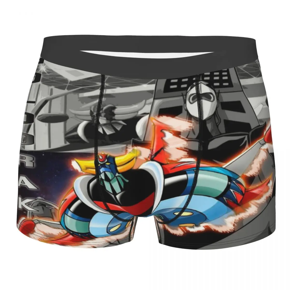 Custom Goldorak Anime Mazinger Z Underwear Men Sexy Print UFO Robot Grendizer Boxer Shorts Panties Briefs Breathbale Underpants