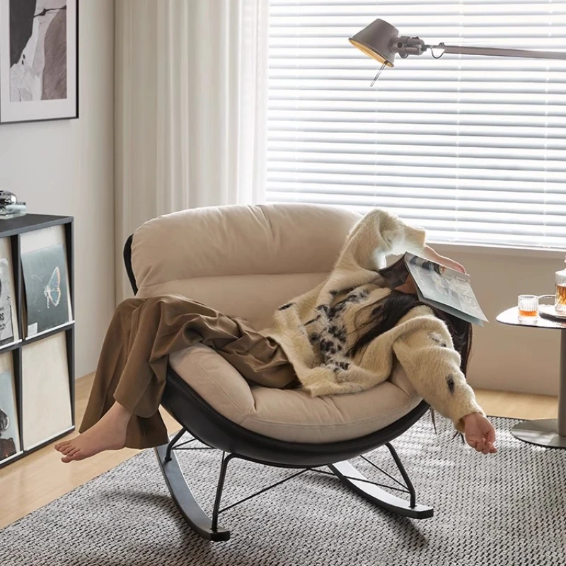 

Rocking Chair Sofa Modern Armchair Living Room Furniture Home Luxury Contemporary Comfort Accent Chair Relaxing Fauteuil Lounge