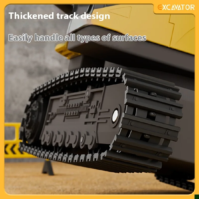 2025 nova liga de controle remoto escavadeira simulação elétrica veículo engenharia com luz spray música menino carro brinquedo