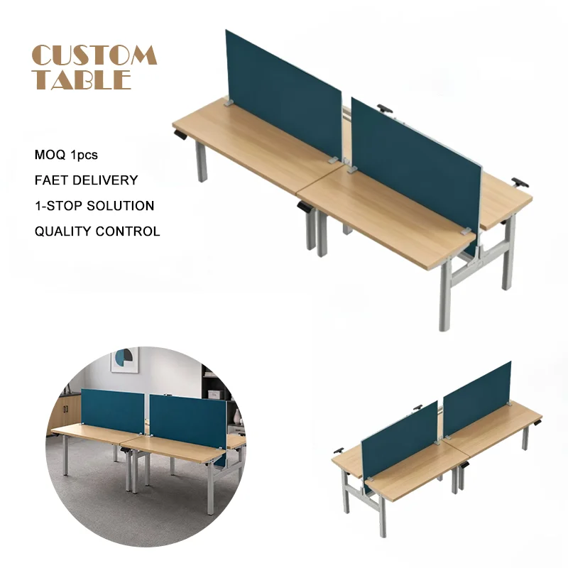 Modern Design and Durable  Construction  Adjustable  Electric Computer Table with Multi-functional Remote Control Lifting Frame