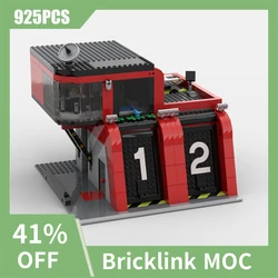 NEW 925PCS City Hot Selling Street View Moc Modular Fire Station Building model DIY creative ideas ChildToy birthday Gift Blocks