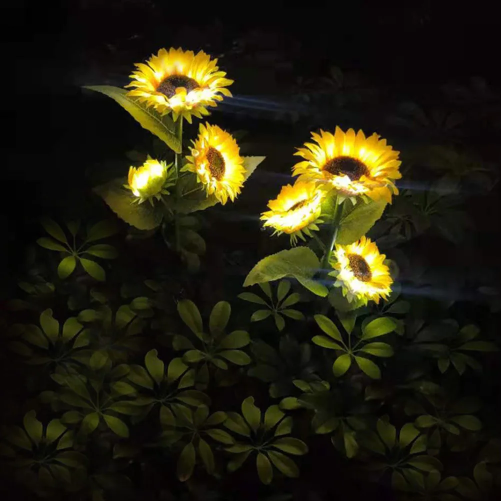 

1pc Sunflower Solar Light LED Waterproof Garden Lamp Decorative Landscape Lawn Light Durable Unique Design Easy Install Outdoor