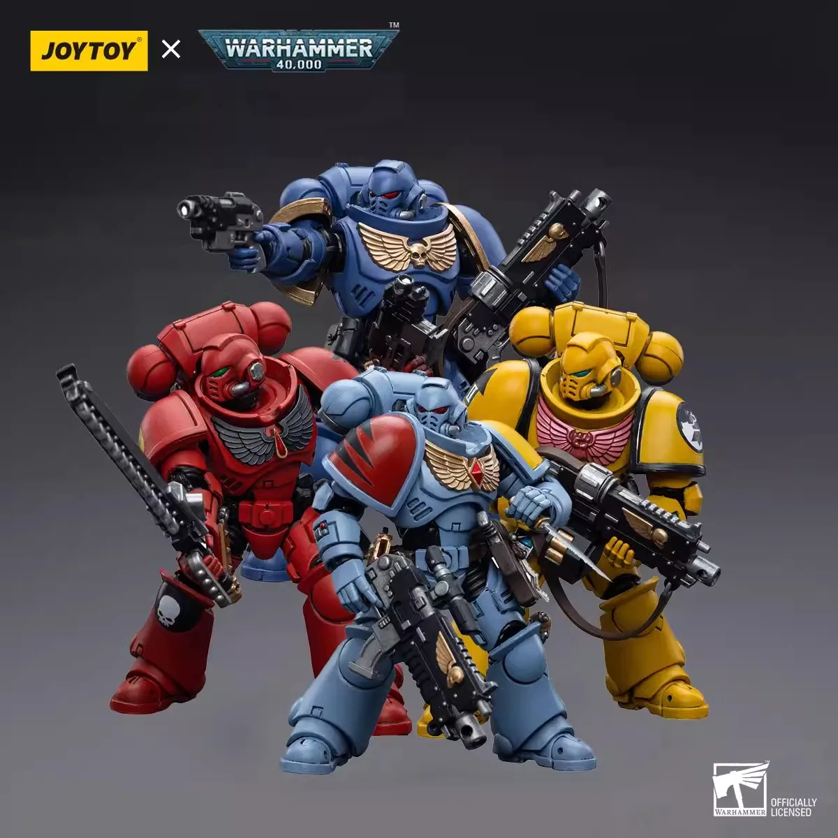 Joy Toy Warhammer 40k Ultramarines Intercessors Action Figure 1/18 Scale Warhammer Space Marine Toys Decoration Birthday Gift