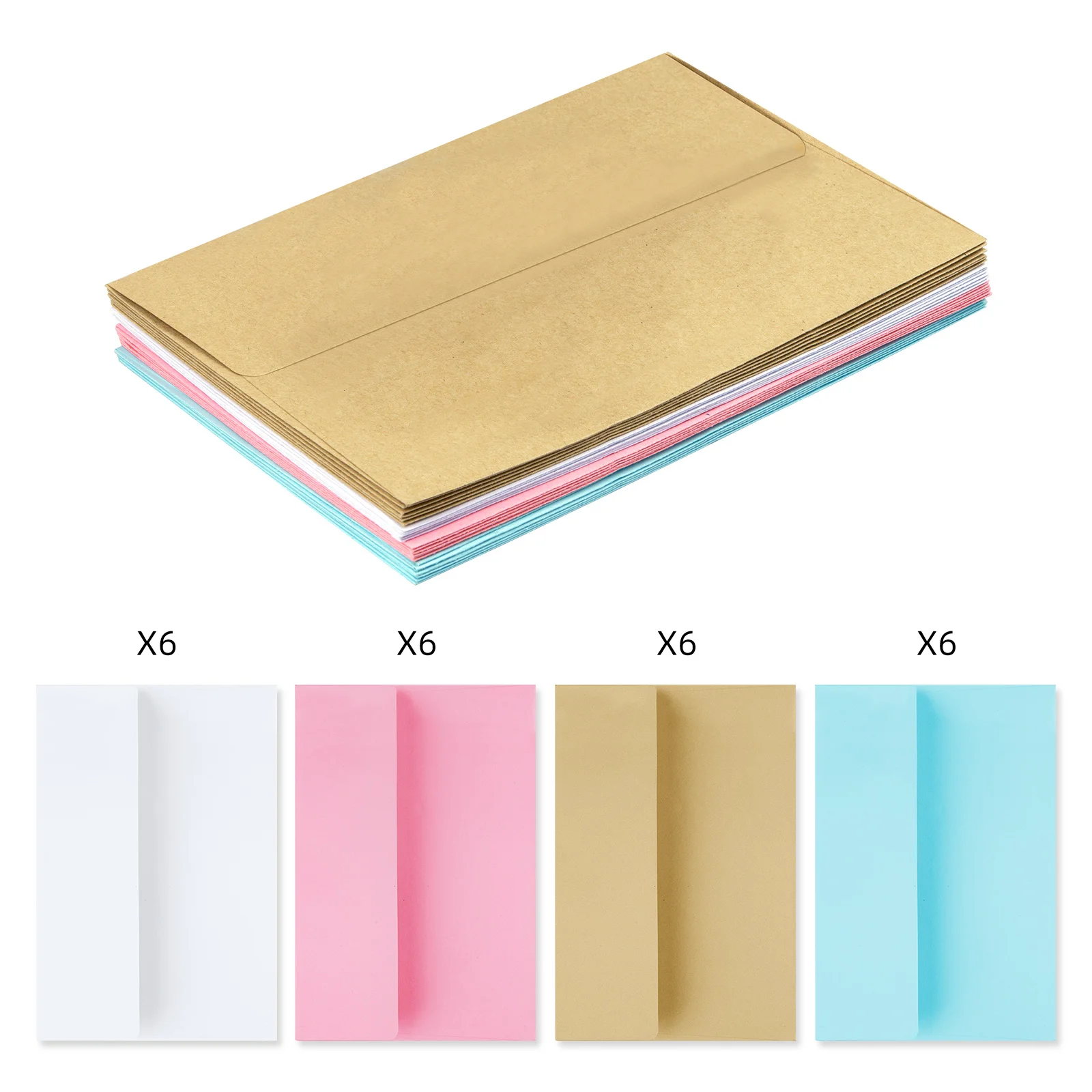 24 pcs 6x4 inch Weihnachts grußkarten mit Umschlägen Neujahrs karte in Box verpackt – Detail 5