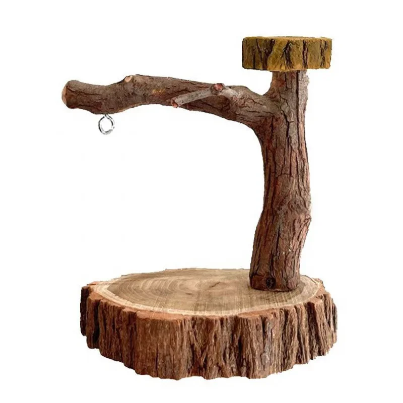 

Bird Stand Parrot Branch Tabletop Shelf Log Bird Small And Medium Bird Xuanfeng Tiger Skin Peony