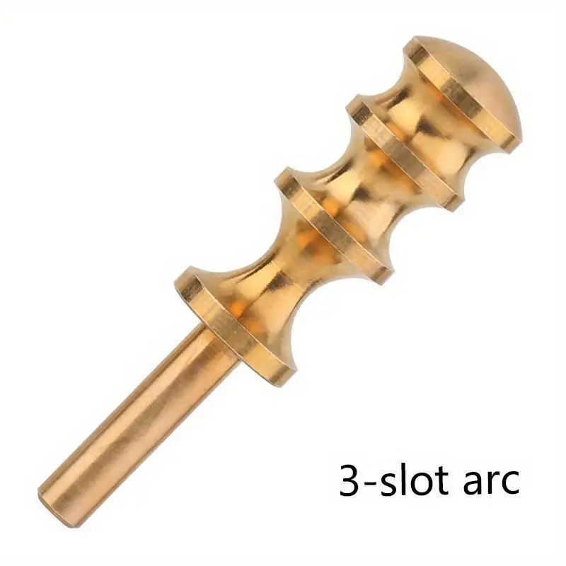 1Pc Leather Burnisher Pointed Flat Tip Brass Slicker Tool for Leather Crafting Edge Finishing