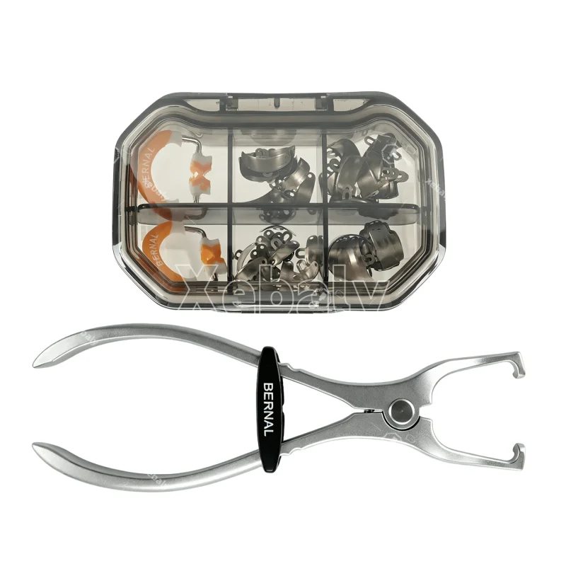 Dental Instruments Set Professional Sectional Matrix System Kit Stainless Steel Matrix Bands Ring Clamps & Placement Pliers